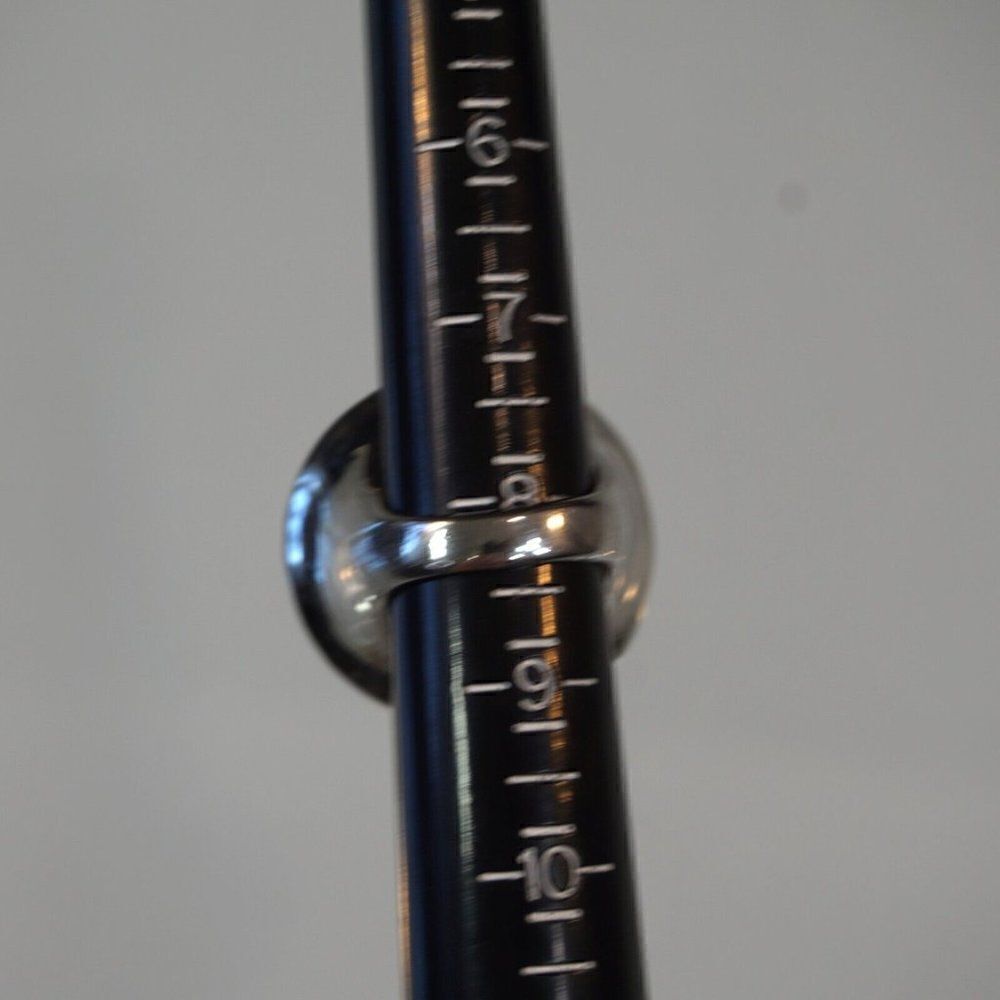 Statement Ring Button Style Size 8 Ring Silver To… - image 7